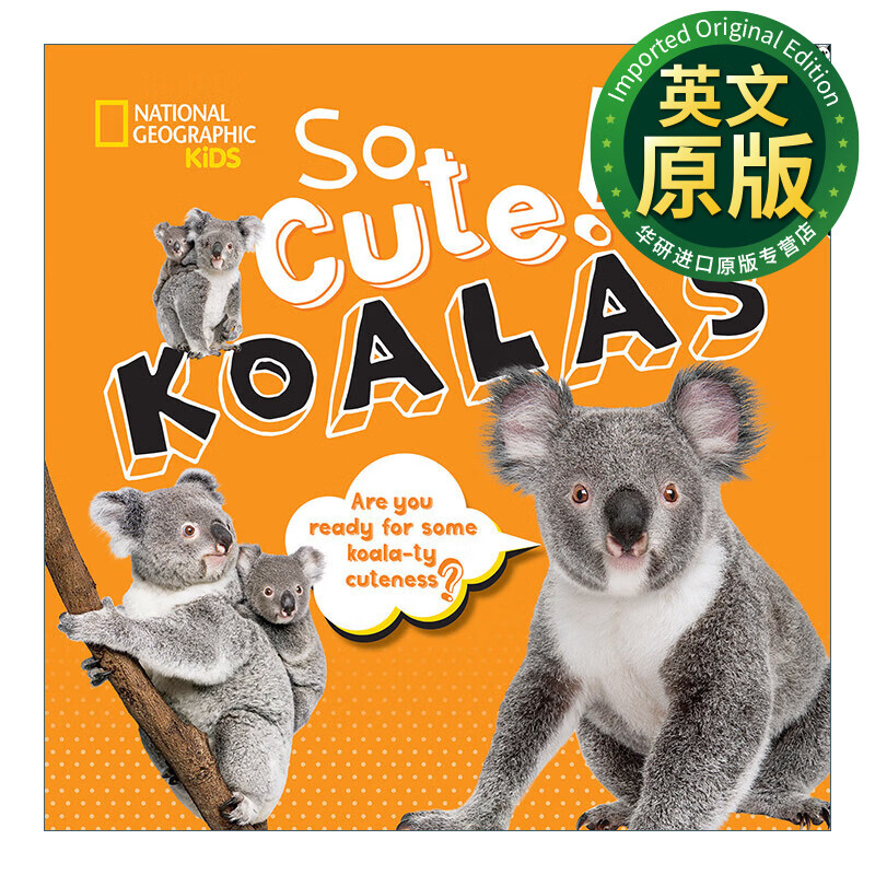 太可爱了 考拉 英文原版绘本 so cute koalas 美国国家地理系列 儿童