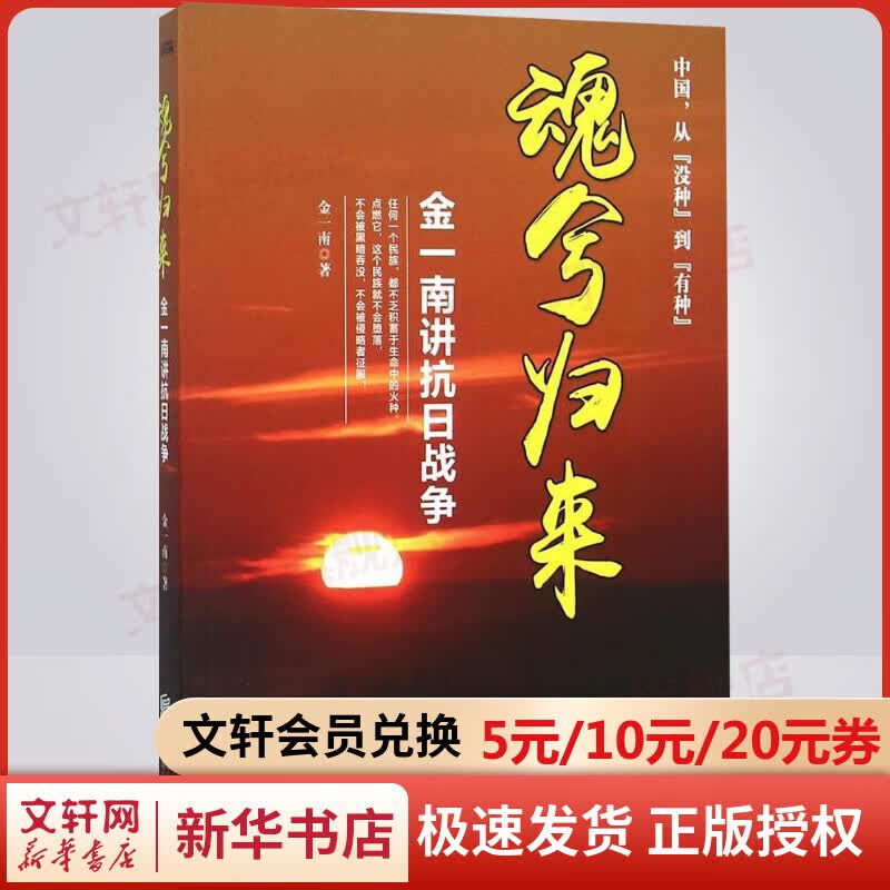 魂兮归来 金一南讲抗日战争