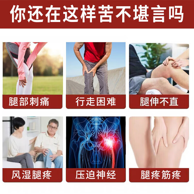香港进口狮马龙活络油 膝盖疼痛用药 滑膜炎膝盖积液腿疼药半月板损伤膝盖疼肿胀积水僵硬遇冷加重 1盒装