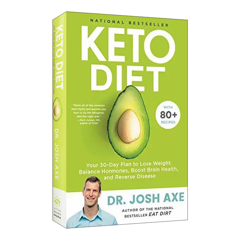 进口原版书 keto diet 生酮饮食计划:30天减肥计划 精装 英文版