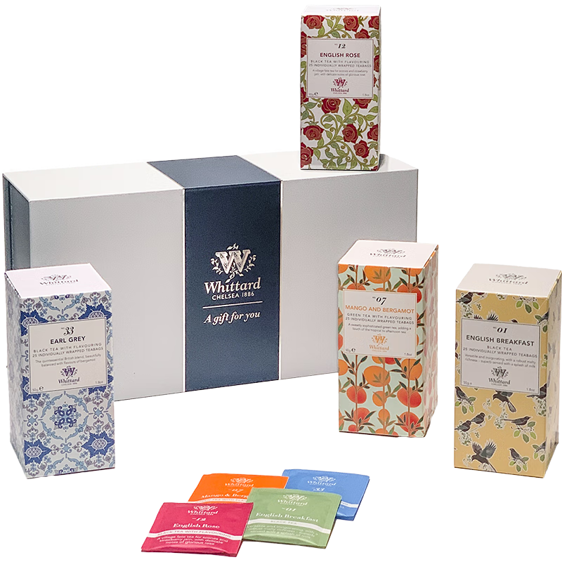 唯廷德發(fā)現(xiàn)茶系列茶包禮盒英式紅茶綠茶袋泡茶冷泡進(jìn)口節(jié)日送禮禮物