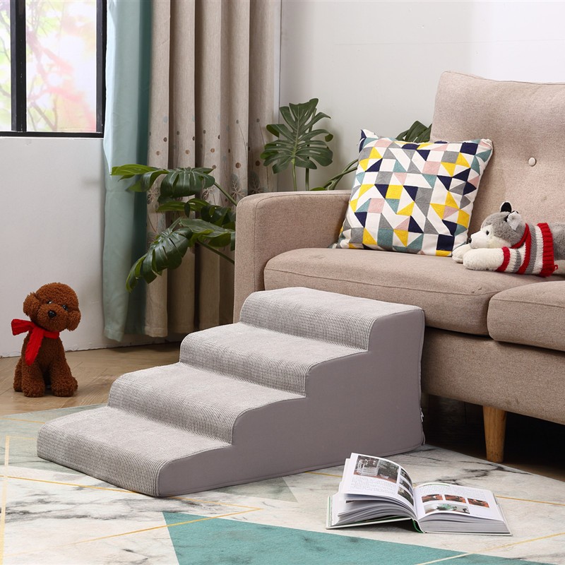 彩色狗宠物楼梯台阶狗狗爬梯泰迪柯基上下防滑爬梯高龄犬上下床梯子