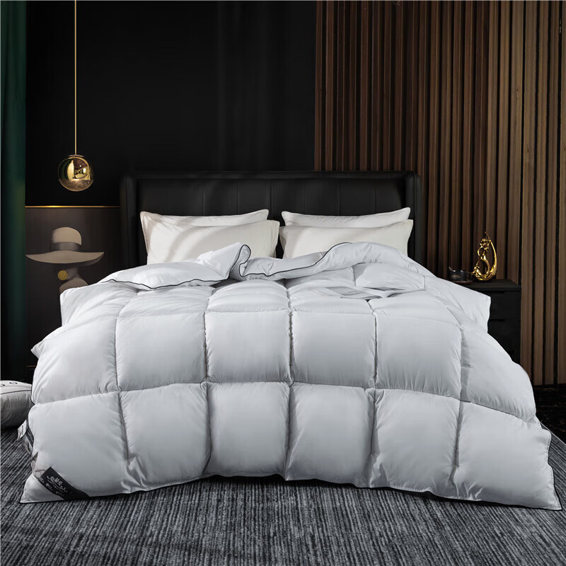 恒源祥羽丝绒被白鹅丝绒冬被鹅绒被6斤春秋被冬天加厚被子空调被8斤被芯 白色 150*200cm【4斤夏被】