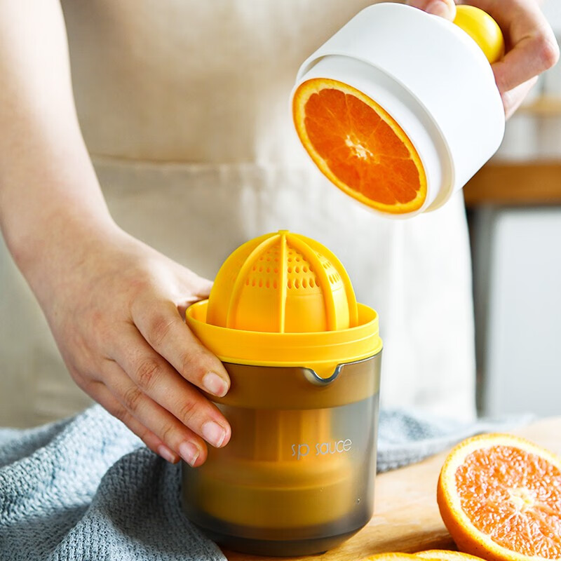 家の物语（KATEI STORY）日本手动榨汁器榨橙子柠檬挤压水果神器简易小型便携式家用榨汁机 一个装