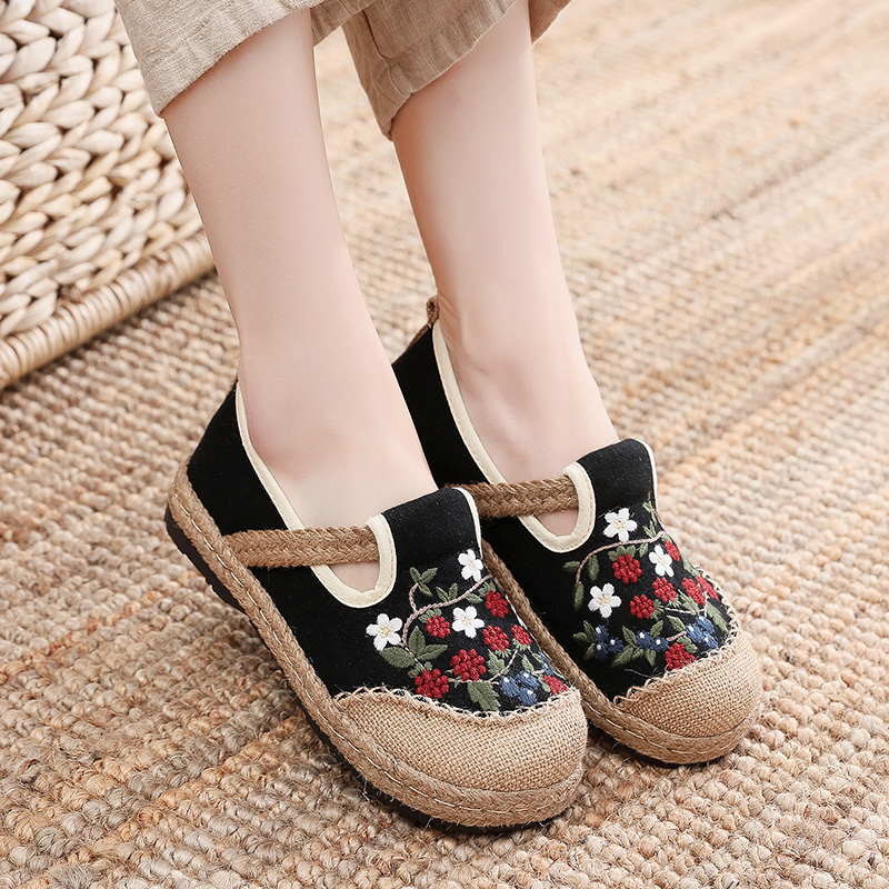 布鞋绣花鞋网购最低价查询|布鞋绣花鞋价格走势