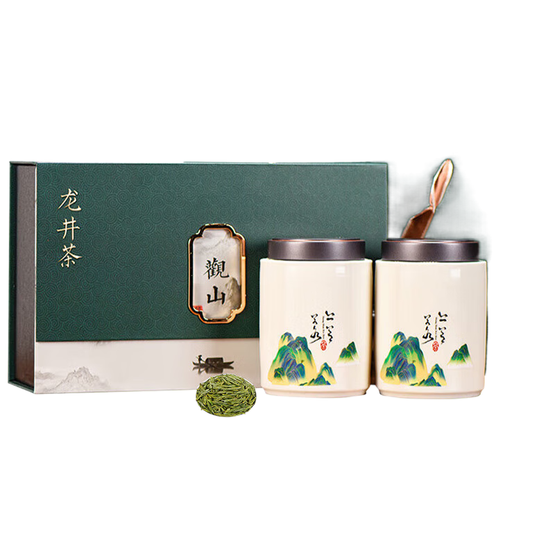 華萃（huacui）新茶 雨前特级龙井绿茶 高端茶叶礼盒装团购定制茶礼送人观山 240g1件