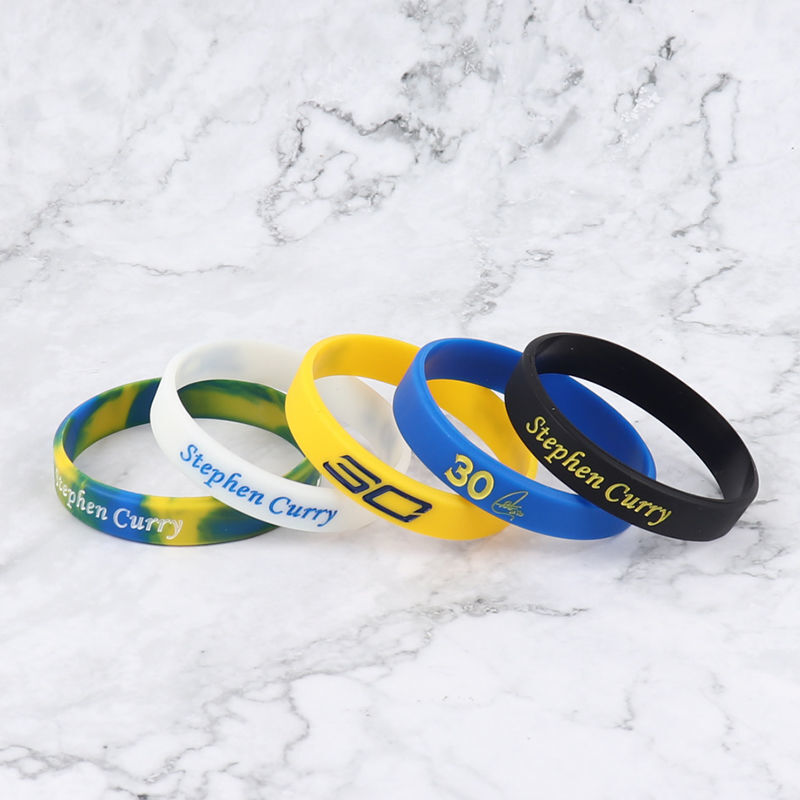 【curry球迷】库里手环nba球星手环男女运动硅胶手环夜光手环科比篮球