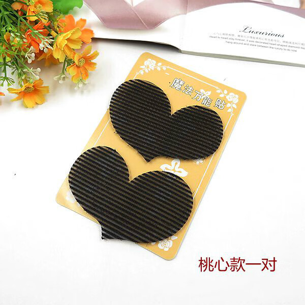 万宝资韩国魔力造型刘海贴粘发贴蝴蝶结女童无痕贴固定碎头发贴 桃心