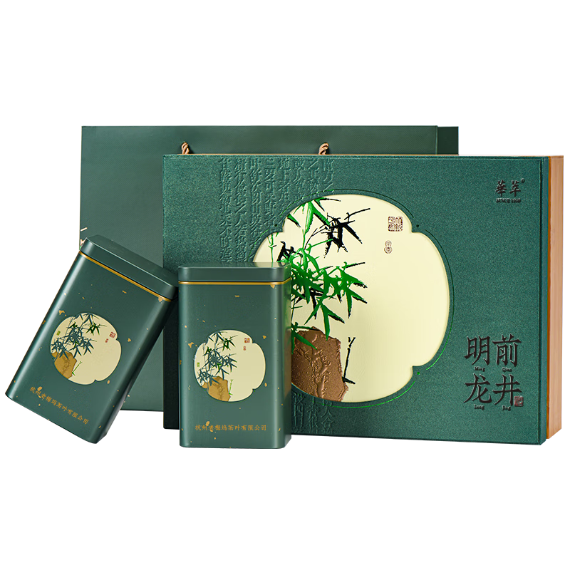 2022年新茶上市，怀素礼盒200g|華萃龙井绿茶品质保障|可以看京东龙井历史价格