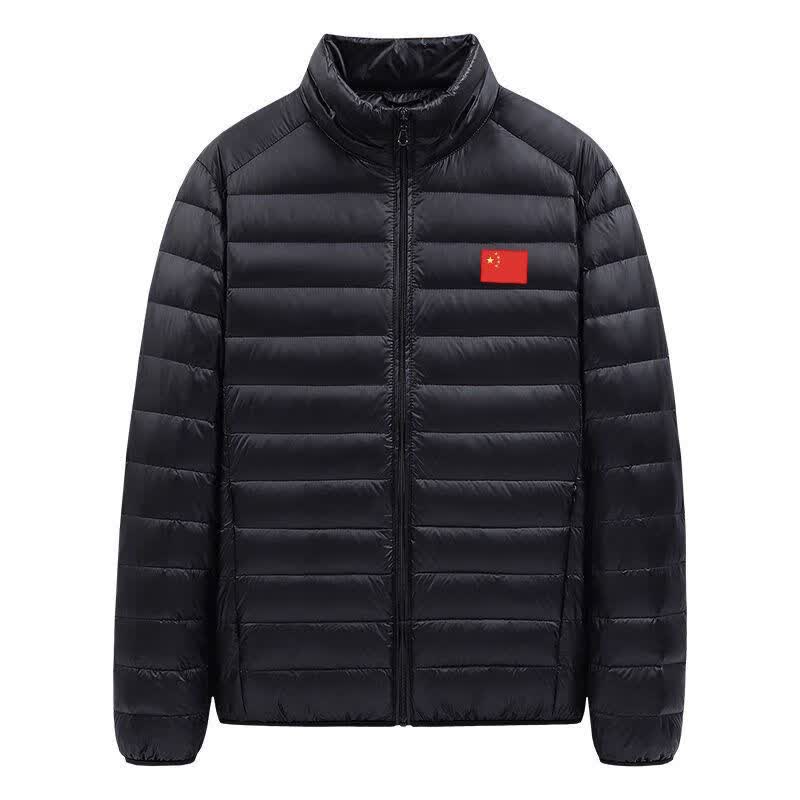 smotouch mud高档中国国家队运动员羽绒服秋冬季运动轻薄款保暖90白