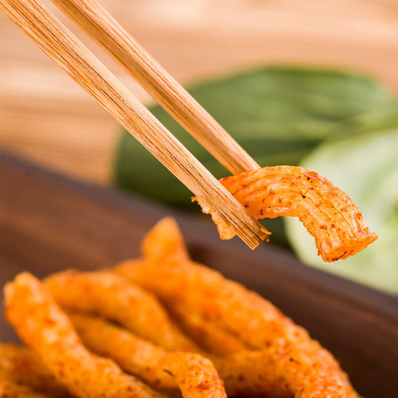 味巴哥甘肃特产民间麻辣条片儿时麻辣小零食手工自制牛筋面素肉15