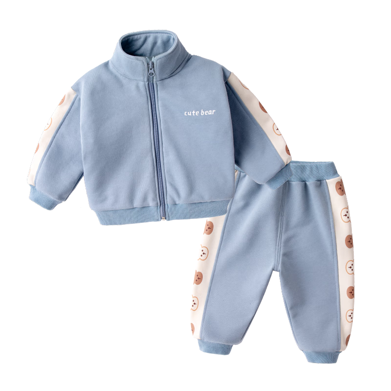 嘟嘟家宝宝卡通拼接长袖套装独特设计，价格走势图解