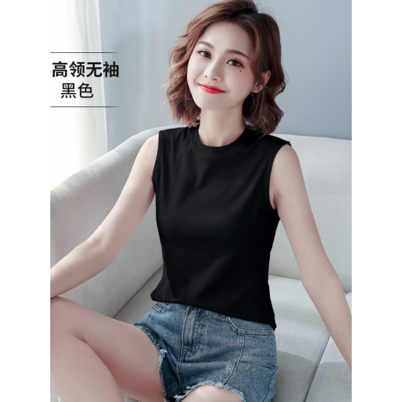轻奢品牌无袖坎肩宽松背心女夏内搭吊带打底衫工字t女士韩版外穿潮