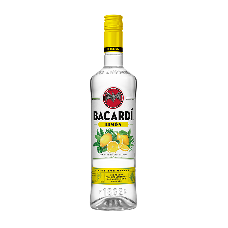 百加得(Bacardi) 柠檬风味朗姆酒700ml 基酒调酒烘焙 洋酒 