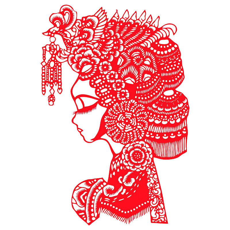 妙普乐京剧脸谱剪纸 京剧手工脸谱剪纸成品经典手工艺术人物刻画作品