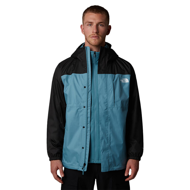 北面（The North Face）欧版-秋冬新款QUEST男士三合一冲锋衣防水保暖夹克外套蓝色 L