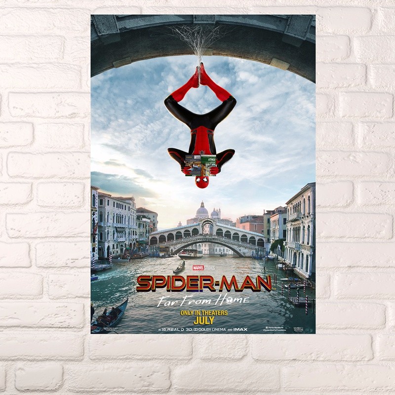 居梦坞漫威dc复仇联盟钢铁侠大尺寸电影海报挂画墙贴画 te6060 40*