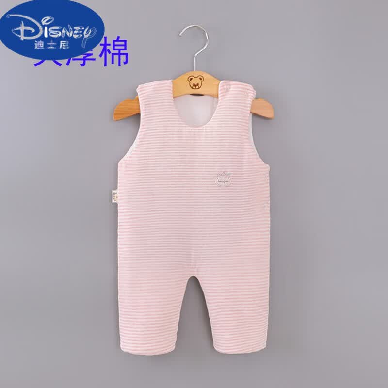 迪士尼（Disney）儿童肚兜中大童宝宝护肚防踢被神器婴儿纯棉小孩睡觉四季加厚秋冬 秋冬厚棉【半背】粉色 120码【建议1-2岁】怎么看?