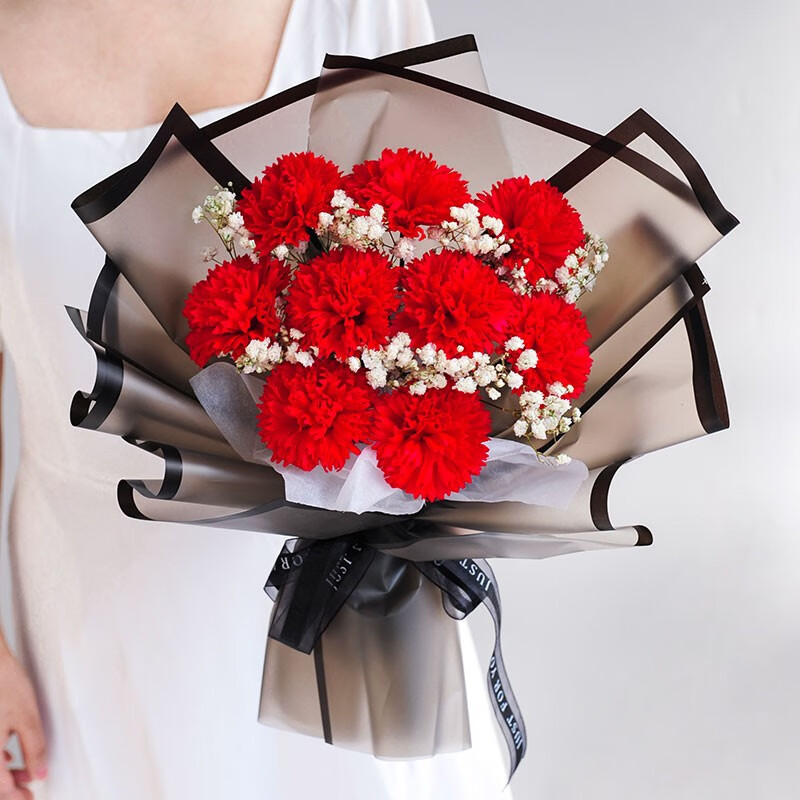 花时间送妈妈母亲节满天星花束永生玫瑰向日葵康乃馨干花生日送女友