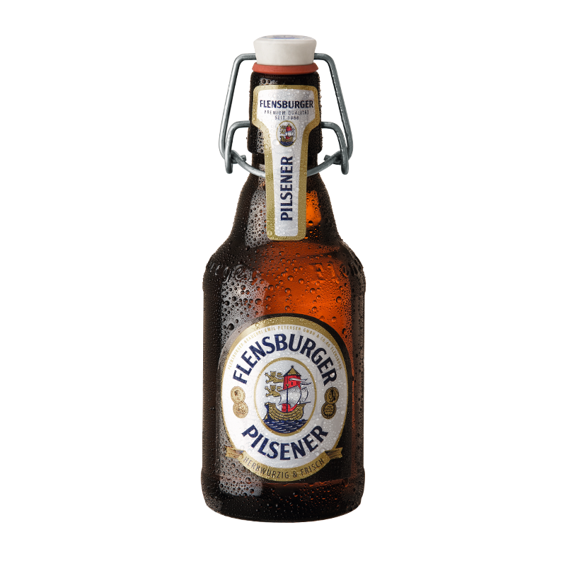 Flensburger 弗林博格 比尔森啤酒 330ml*6瓶 整箱装德国进口春日出游