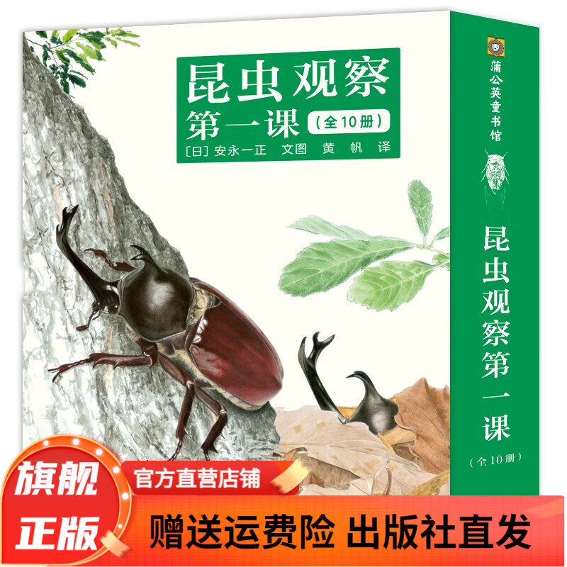 昆虫观察第一课（全10册）儿童绘本3-8岁自然科普童书小学生课外阅读书籍中国科学院动物研究所动物学博士陈睿审定！ 昆虫观察第一课(全10册)