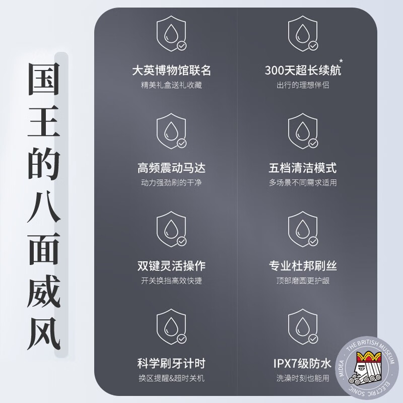 美的电动牙刷成人声波震动震动频率可以调节吗，会损伤牙齿吗？