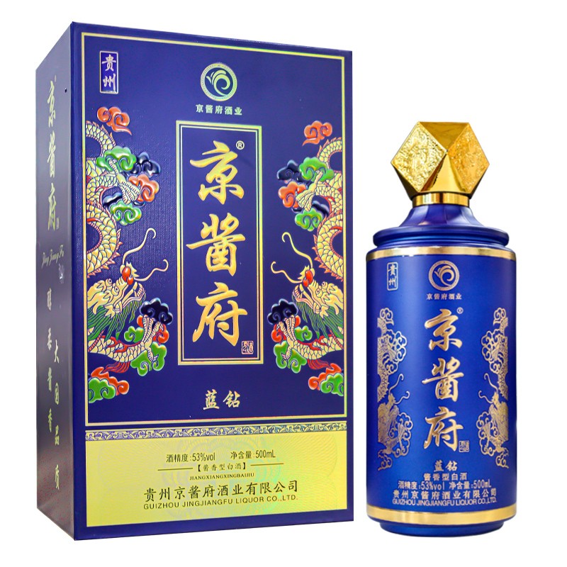 京酱府 贵州茅台镇53度酱香型白酒 500ml /瓶 高端白酒 送礼佳品 京酱
