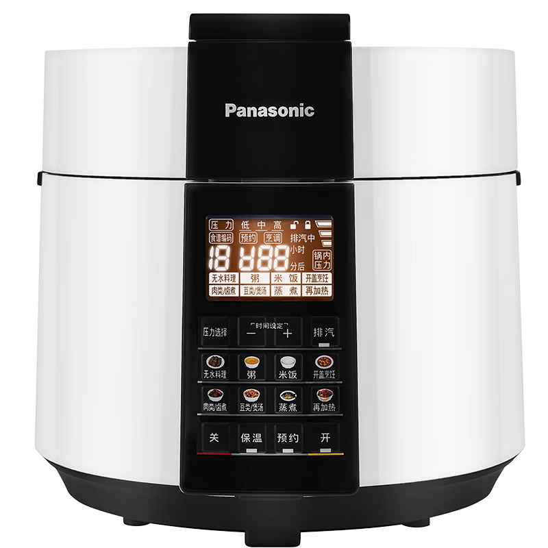 松下（Panasonic）5L智能电压力锅 电饭锅 1-8人 家用多功能压力煲无水料理大容量电饭煲 NF-PS509