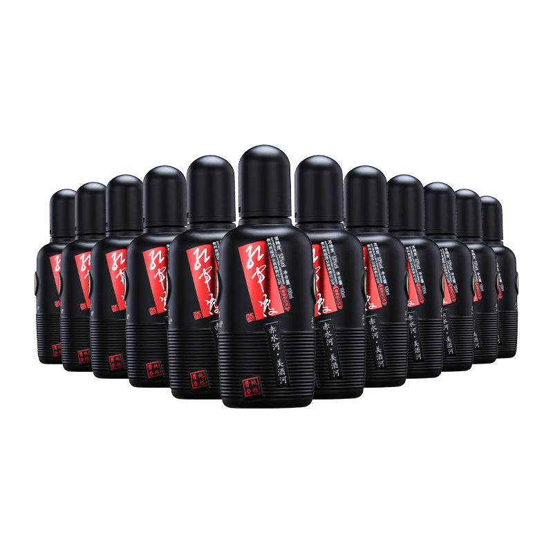 红军渡美酒河品鉴装贵州酱香型白酒53度纯粮酿造大曲老酒自饮口粮小酒 53%vol 100mL 12瓶 100ml
