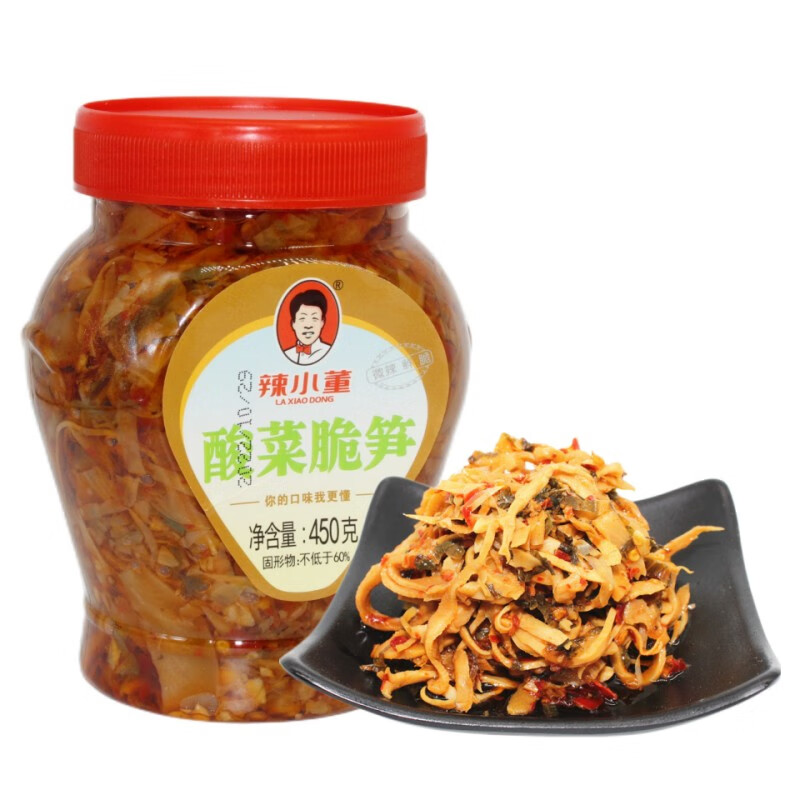 辣小董梅菜雪菜筍絲醬腌菜下飯菜即食老壇酸咸菜罐裝 酸菜脆筍450克