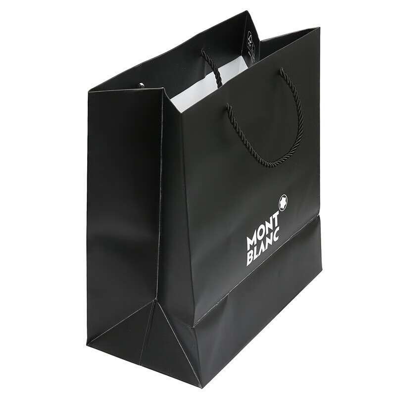 万宝龙(montblanc) 纸质手提袋礼品袋 s型号黑色送男友女友礼物新年