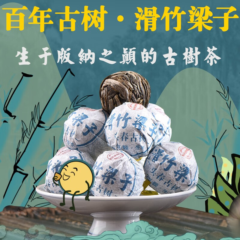 茗先生 2024年古树茶 头春头采 滑竹梁子 龙珠 普茶生茶茶叶