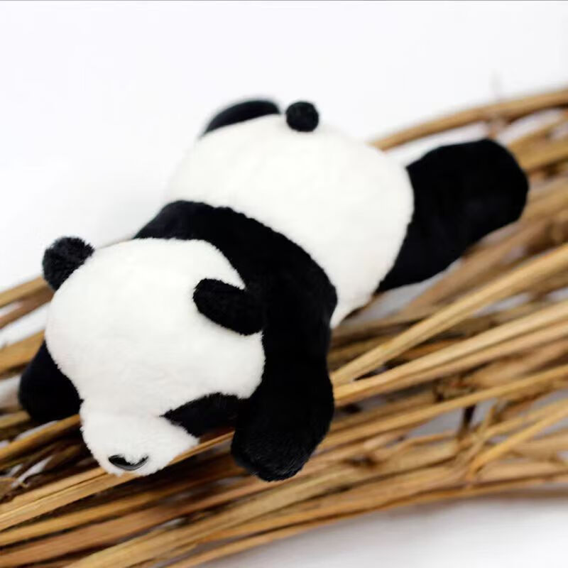 琉滋熊猫冰箱贴 中国风趴趴可爱毛绒熊猫冰箱贴磁贴创意装饰磁贴中国