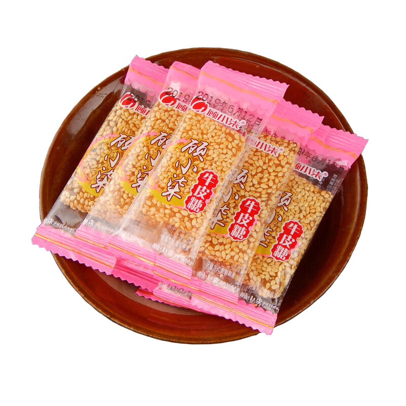 鲜有志重庆芝麻牛皮糖芝麻软糖麦芽牛筋糖芝麻糖小包装散装80怀旧零食