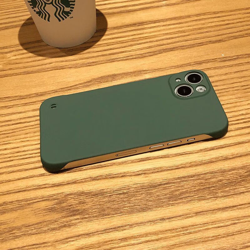 max半包iphonex硬壳xr套8pl 磨砂壳-无边框--暗夜绿 苹果13