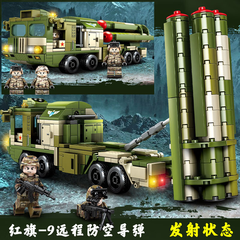 绿野客2022新款东风41导弹模型 东风41战略弹道防空导弹车df17装甲车