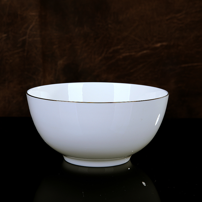 锦秋堂 景德镇陶瓷器 骨瓷餐具家用饭碗 面碗 烤碗 汤碗 沙拉碗单件散买 花蕾汤碗（汤锅带盖）