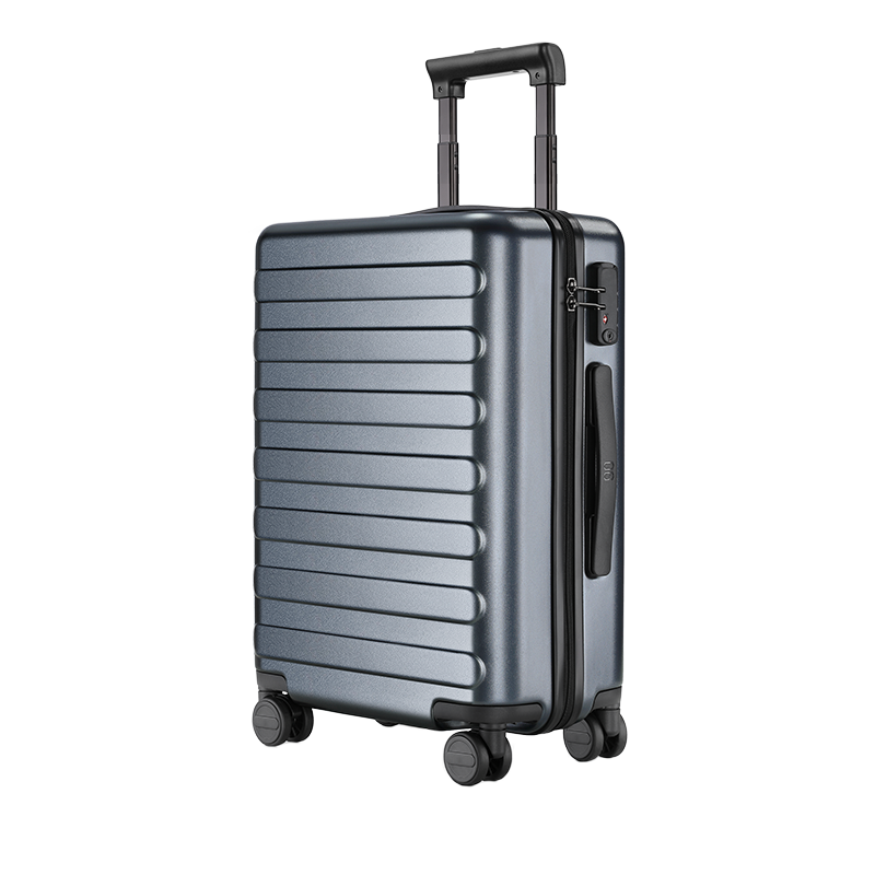 NINETYGO 90分 行李箱20英寸商务登机箱拉杆箱旅行箱密码箱子莱茵河灰色