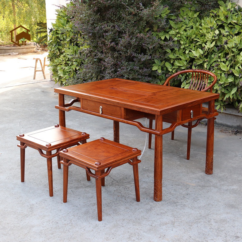 艺可恩京瓷功夫茶台  茶桌凳木功夫茶台中式木麻将桌京瓷家具 茶凳