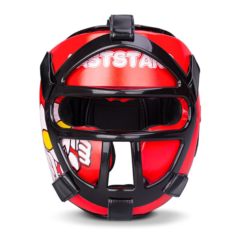 竞派全封闭拳击头盔儿童专业搏击散打面罩护头套训练跆拳道防护脸护具