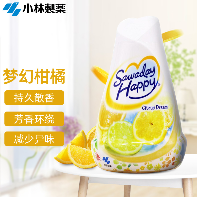 小林制药（KOBAYASHI）进口空气清新剂固体芳香剂室内香氛厕所除味剂柑橘香120g怎么看?