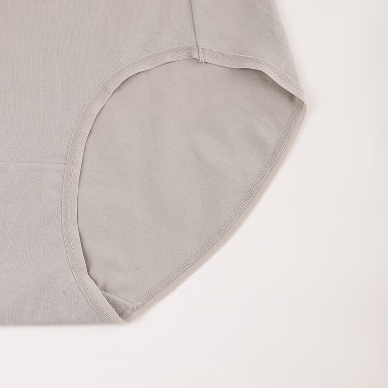 夏娃之秀内裤女棉内档无痕舒适透气收腹亲肤女士三角裤头K3095三条装 豆绿+豆沙+灰色 3条 M