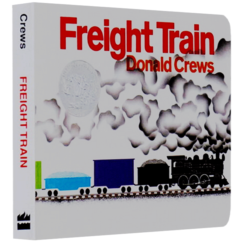 freight train 火车快跑 英文原版 donald crews货运列车 凯迪克银奖