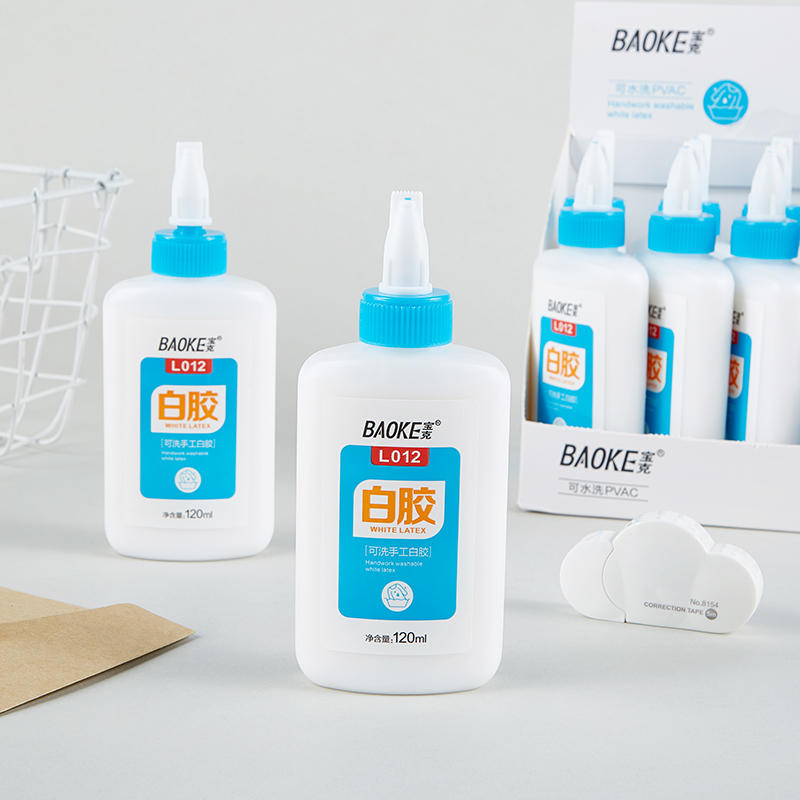 宝克(baoke) 白乳胶胶水 大容量速干高粘度可洗学生儿童手工diy胶水