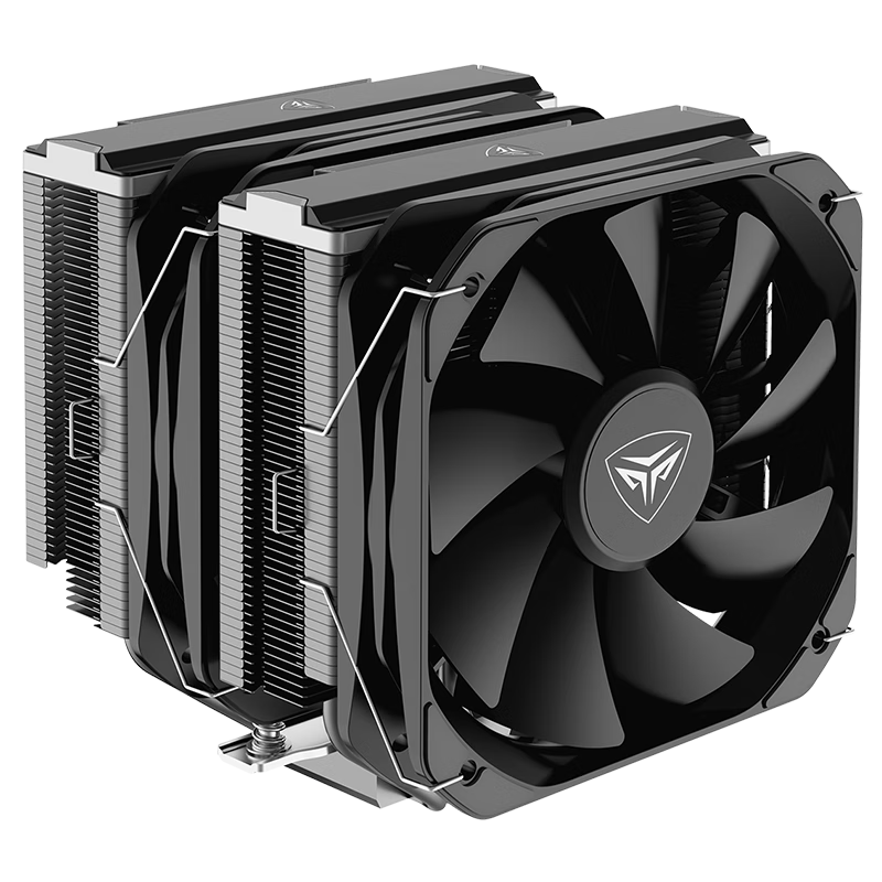 超频三（PCCOOLER） K4 CPU风冷散热器 13CM增压风扇支持1700/AM5 G6 黑色（双塔）
