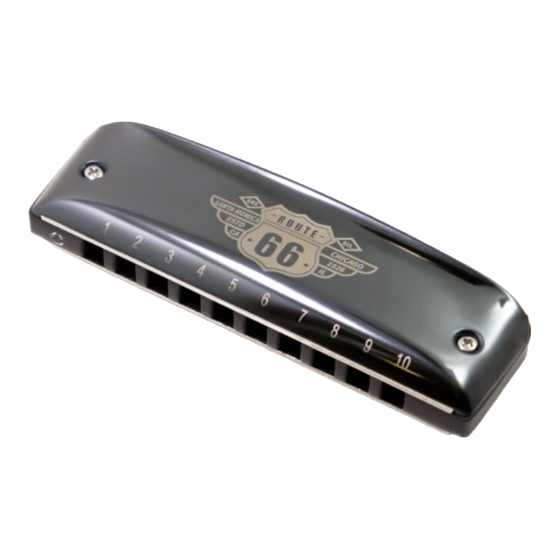BoogieMAN66號公路口琴 十孔布魯斯藍調(diào)10孔口琴初學(xué)者成人PADDY 圓圓同款 C調(diào)【常用調(diào)性】黑色琴格
