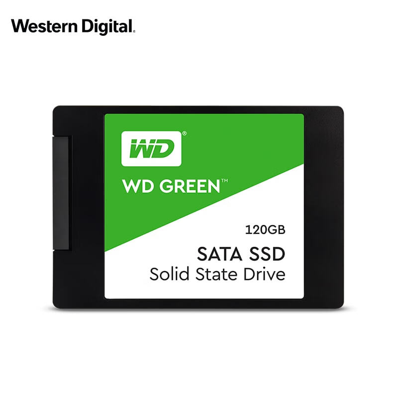 西部数据（WD) 120GB SSD固态硬盘 SATA3.0 Green系列 家用普及版 高速 低耗能
