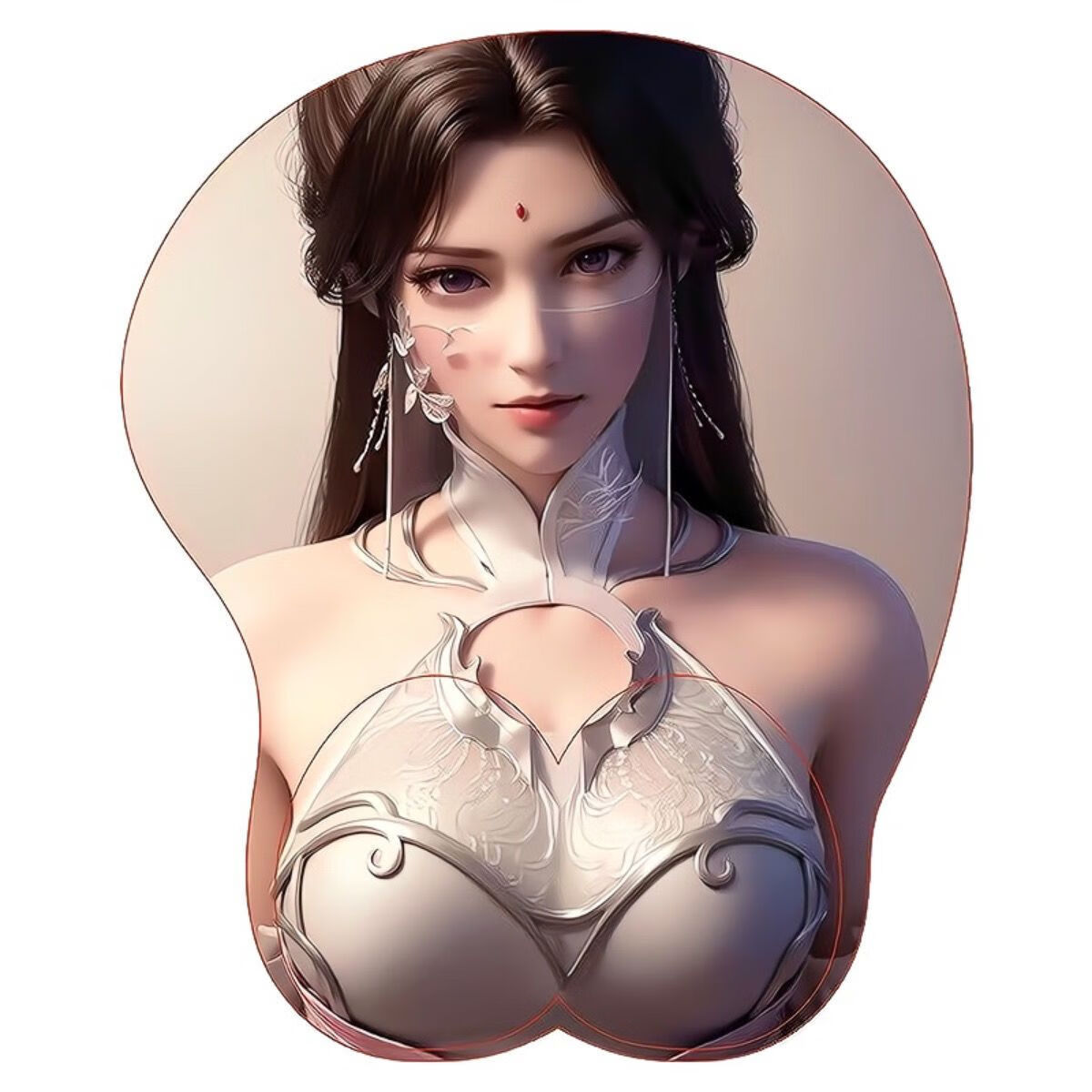 拓普卡鼠标垫3d立体硅胶腕柳神女帝石昊高级手腕新款 月蝉