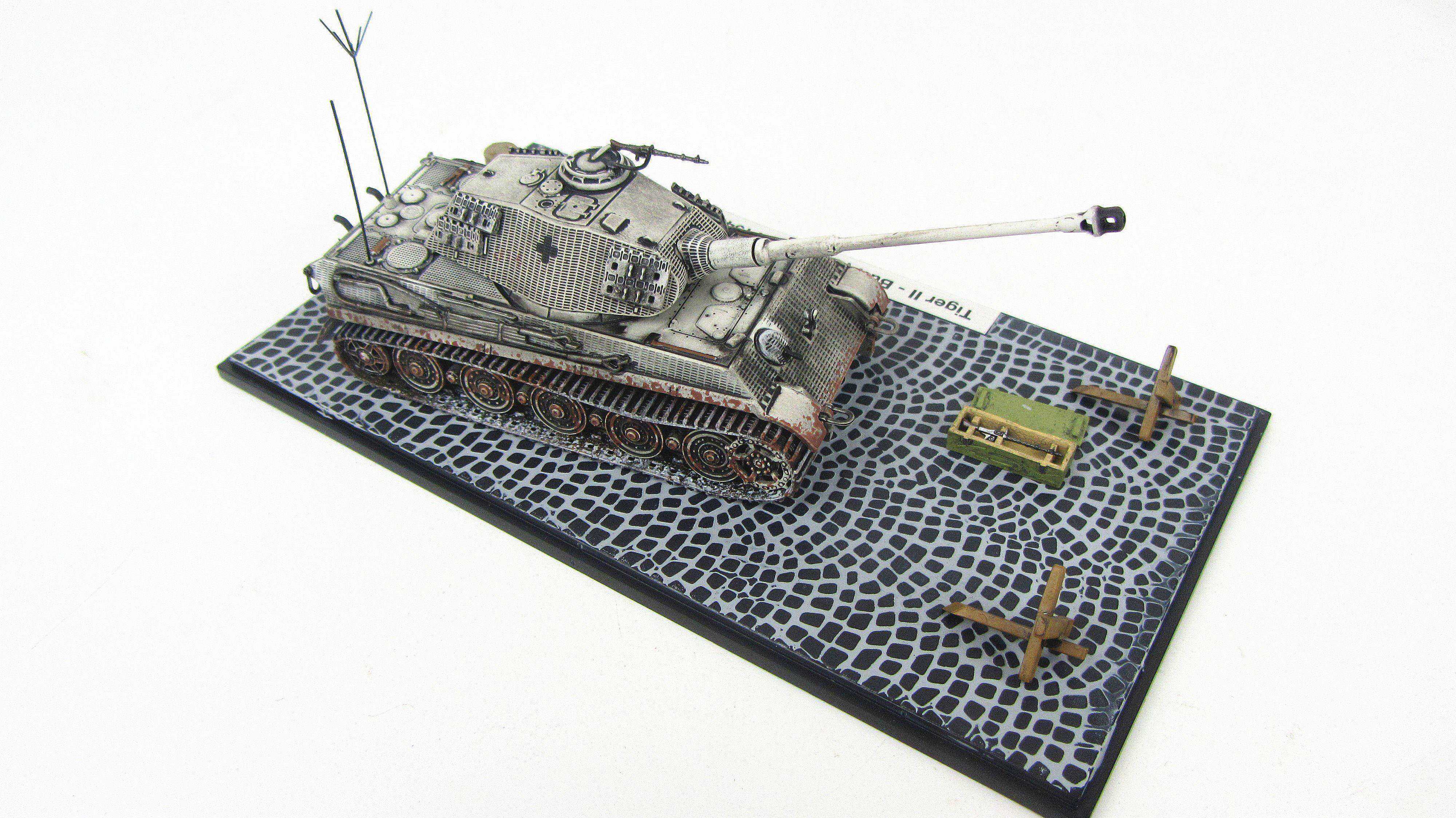 天智星虎王坦克1:72合金模型成品 军事金属收藏摆件退伍礼品 1:72虎王坦克 14.4厘米含底座