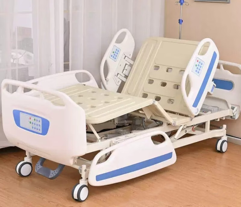 icu电动五功能病床溶栓床前后倾起背升腿电动升降养护床 蓝 790mm